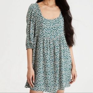 Green Floral Dress